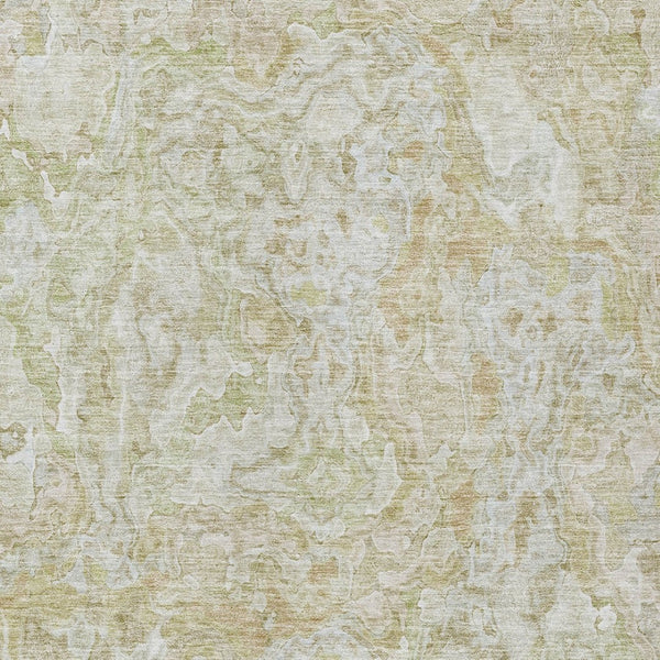 Homeroots 3' Beige Tan And Taupe Abstract Washable Area Rug For Indoor And Outdoor Spaces, Durable Design 10' X 14' Polyester 588449