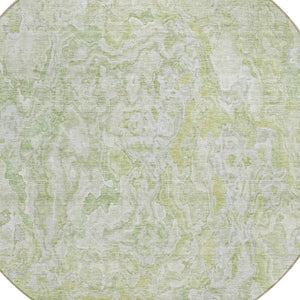 Homeroots 3' Beige Tan And Taupe Abstract Washable Area Rug For Indoor And Outdoor Spaces, Durable Design 8' Round Polyester 588464