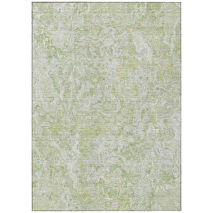 HomeRoots 9' Artichoke Green and Fern Green Abstract Area Rug - Washable, Durable, Perfect for Indoor/Outdoor Spaces 9' X 12' 588466