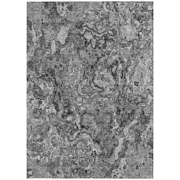 Homeroots 3' Beige Tan And Taupe Abstract Washable Area Rug For Indoor And Outdoor Spaces, Durable Design 3' X 5' Polyester 588468