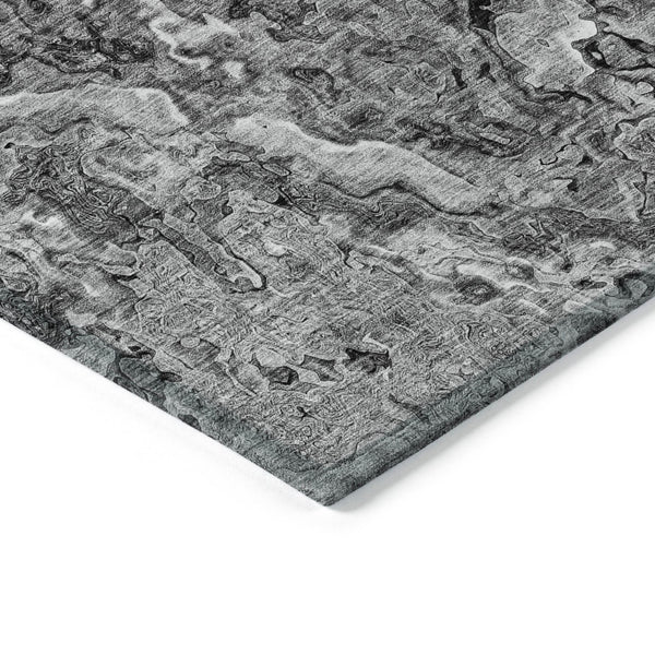 Homeroots 3' Beige Tan And Taupe Abstract Washable Area Rug For Indoor And Outdoor Spaces, Durable Design 5' X 8' Polyester 588469