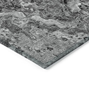 Homeroots 3' Beige Tan And Taupe Abstract Washable Area Rug For Indoor And Outdoor Spaces, Durable Design 10' X 14' Polyester 588473