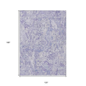 Homeroots 3' Beige Tan And Taupe Abstract Washable Area Rug For Indoor And Outdoor Spaces, Durable Design 10' X 14' Polyester 588479