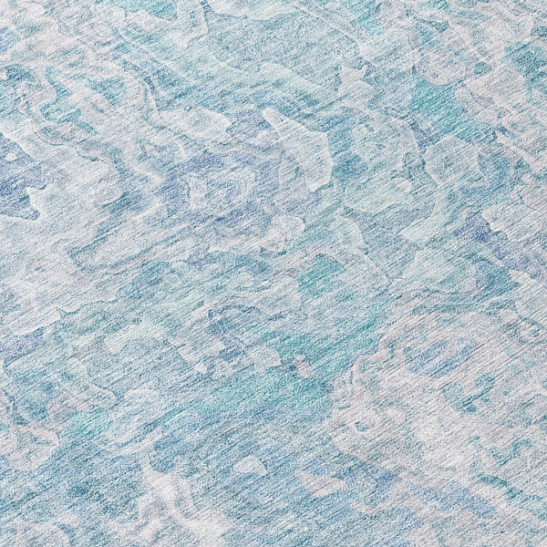 Homeroots 3' Beige Tan And Taupe Abstract Washable Area Rug For Indoor And Outdoor Spaces, Durable Design 8' Round Polyester 588482