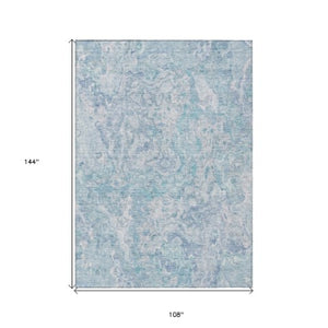 Homeroots 3' Beige Tan And Taupe Abstract Washable Area Rug For Indoor And Outdoor Spaces, Durable Design 9' X 12' Polyester 588484