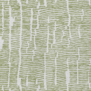 Homeroots 3' Artichoke Green And Ivory Abstract Washable Rug For Indoor And Outdoor Spaces, Stain-resistant Design 3' X 5' Polyester 588486