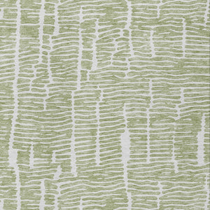 Homeroots 3' Artichoke Green And Ivory Abstract Washable Rug For Indoor And Outdoor Spaces, Stain-resistant Design 8' X 10' Polyester 588489