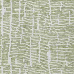 Homeroots 3' Artichoke Green And Ivory Abstract Washable Rug For Indoor And Outdoor Spaces, Stain-resistant Design 10' X 14' Polyester 588491