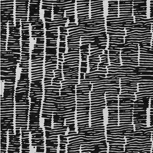 HomeRoots 5' Durable Black and Ivory Abstract Area Rug – Stylish, Washable Design for Indoor and Outdoor Use 5' X 8' 588493