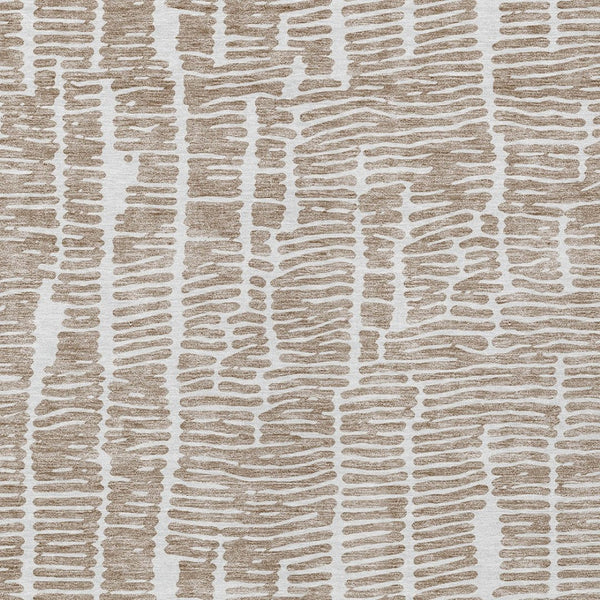 Homeroots 3' Artichoke Green And Ivory Abstract Washable Rug For Indoor And Outdoor Spaces, Stain-resistant Design 3' X 5' Polyester 588498