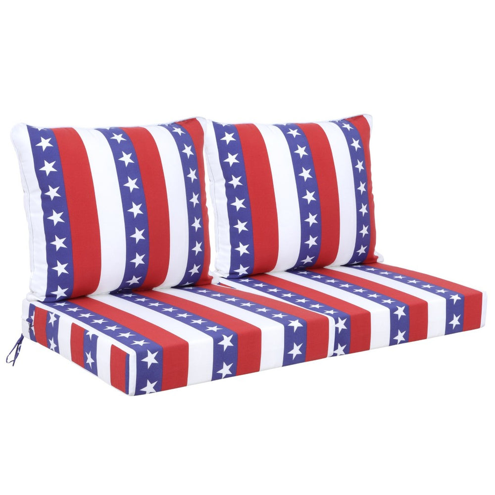 English Elm 24x24 Outdoor Deep Seat Cushion Set Waterproof Uv Resistant Foam Patio Comfort W419P290470