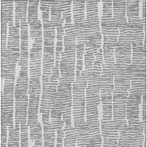 Homeroots 3' Artichoke Green And Ivory Abstract Washable Rug For Indoor And Outdoor Spaces, Stain-resistant Design 3' X 5' Polyester 588510