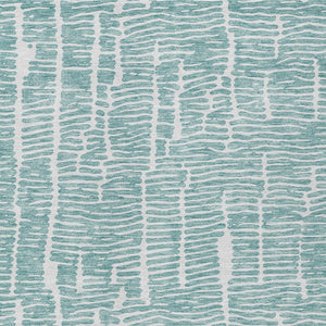 Homeroots 3' Artichoke Green And Ivory Abstract Washable Rug For Indoor And Outdoor Spaces, Stain-resistant Design 10' X 14' Polyester 588521