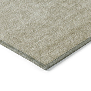 Homeroots 3' Beige Tan And Taupe Ombre Washable Area Rug - Stylish Design For Indoor And Outdoor Spaces 3' X 5' Polyester 588540