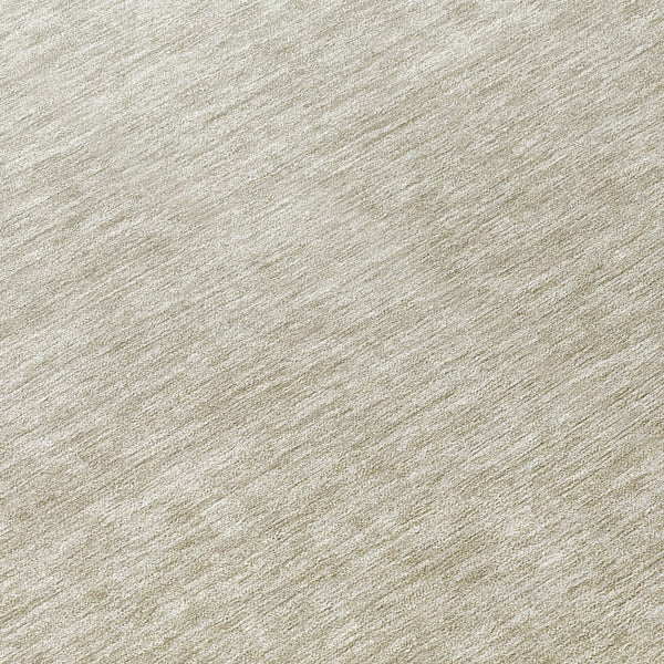 Homeroots 3' Beige Tan And Taupe Ombre Washable Area Rug - Stylish Design For Indoor And Outdoor Spaces 8' Round Polyester 588542