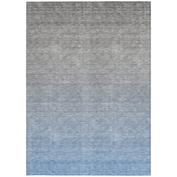Homeroots 3' Beige Tan And Taupe Ombre Washable Area Rug - Stylish Design For Indoor And Outdoor Spaces 3' X 5' Polyester 588546