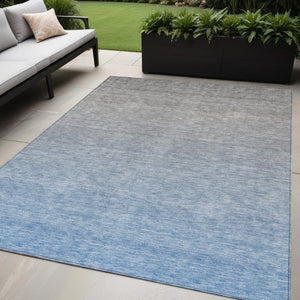 Homeroots 3' Beige Tan And Taupe Ombre Washable Area Rug - Stylish Design For Indoor And Outdoor Spaces 5' X 8' Polyester 588547
