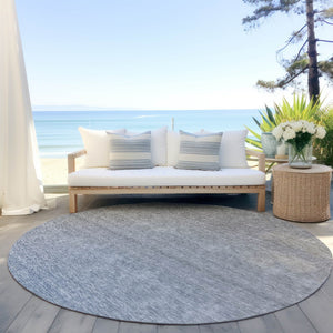 Homeroots 3' Beige Tan And Taupe Ombre Washable Area Rug - Stylish Design For Indoor And Outdoor Spaces 8' Round Polyester 588548