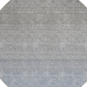 Homeroots 3' Beige Tan And Taupe Ombre Washable Area Rug - Stylish Design For Indoor And Outdoor Spaces 8' Round Polyester 588548