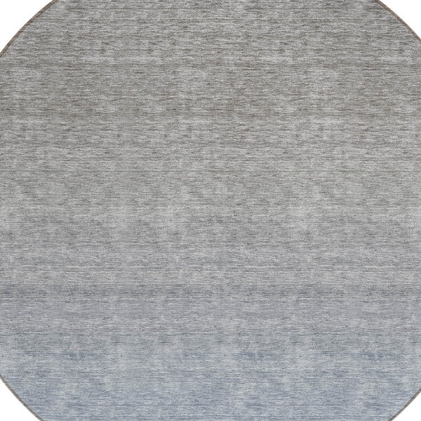 Homeroots 3' Beige Tan And Taupe Ombre Washable Area Rug - Stylish Design For Indoor And Outdoor Spaces 8' Round Polyester 588548