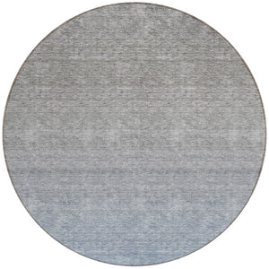 Homeroots 3' Beige Tan And Taupe Ombre Washable Area Rug - Stylish Design For Indoor And Outdoor Spaces 8' Round Polyester 588548