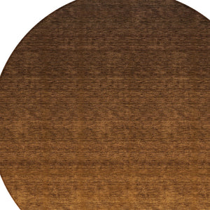 Homeroots 3' Beige Tan And Taupe Ombre Washable Area Rug - Stylish Design For Indoor And Outdoor Spaces 8' Round Polyester 588554