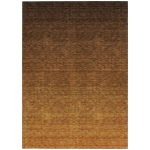 Homeroots 3' Beige Tan And Taupe Ombre Washable Area Rug - Stylish Design For Indoor And Outdoor Spaces 9' X 12' Polyester 588556