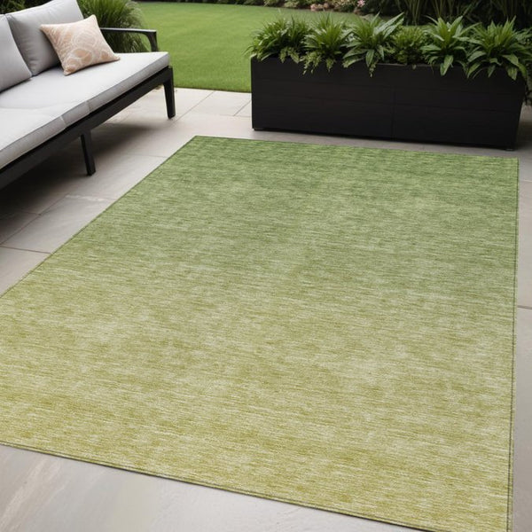 Homeroots 3' Beige Tan And Taupe Ombre Washable Area Rug - Stylish Design For Indoor And Outdoor Spaces 5' X 8' Polyester 588559
