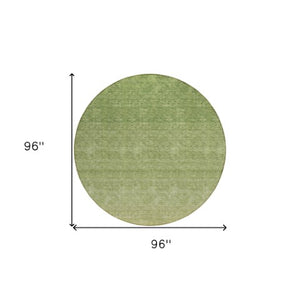 Homeroots 3' Beige Tan And Taupe Ombre Washable Area Rug - Stylish Design For Indoor And Outdoor Spaces 8' Round Polyester 588560