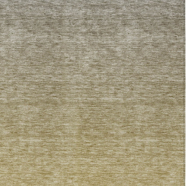 Homeroots 3' Beige Tan And Taupe Ombre Washable Area Rug - Stylish Design For Indoor And Outdoor Spaces 9' X 12' Polyester 588568