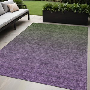 Homeroots 3' Beige Tan And Taupe Ombre Washable Area Rug - Stylish Design For Indoor And Outdoor Spaces 5' X 8' Polyester 588571