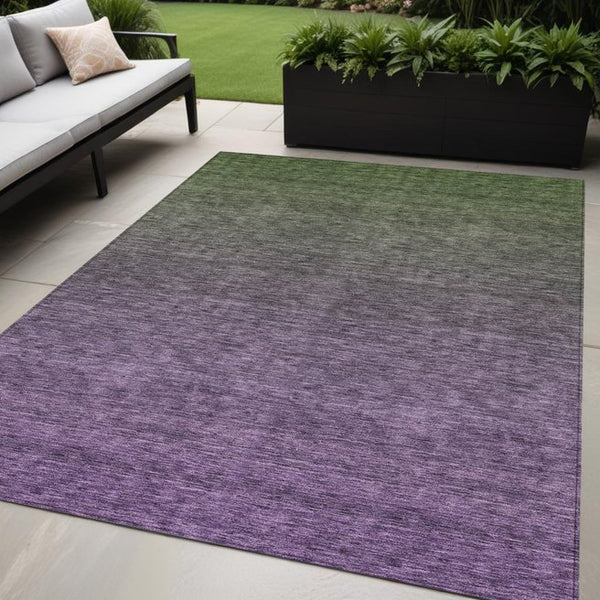 Homeroots 3' Beige Tan And Taupe Ombre Washable Area Rug - Stylish Design For Indoor And Outdoor Spaces 5' X 8' Polyester 588571