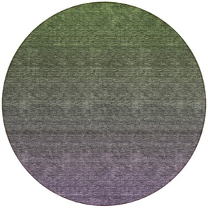 Homeroots 3' Beige Tan And Taupe Ombre Washable Area Rug - Stylish Design For Indoor And Outdoor Spaces 8' Round Polyester 588572