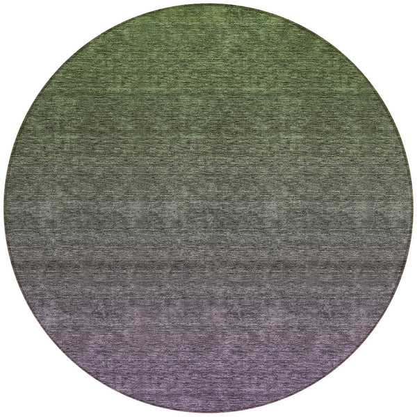 Homeroots 3' Beige Tan And Taupe Ombre Washable Area Rug - Stylish Design For Indoor And Outdoor Spaces 8' Round Polyester 588572