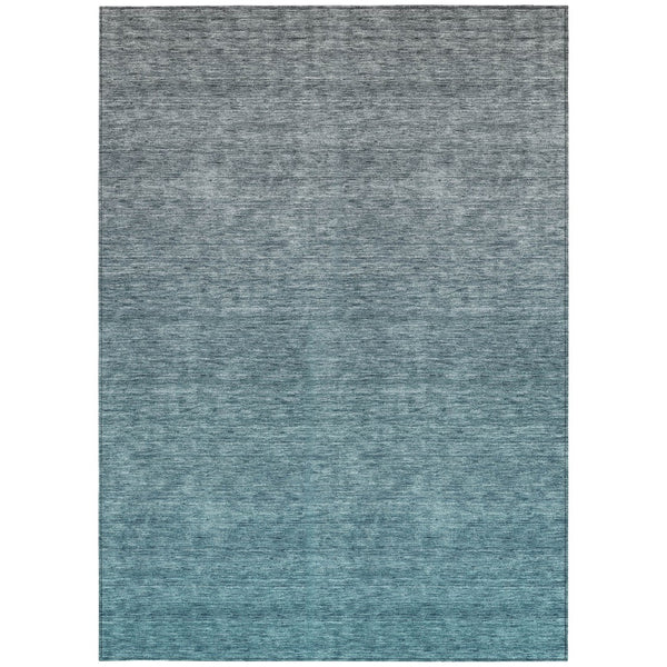 Homeroots 3' Beige Tan And Taupe Ombre Washable Area Rug - Stylish Design For Indoor And Outdoor Spaces 5' X 8' Polyester 588577