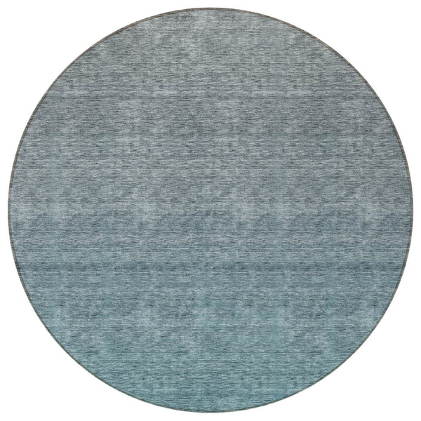 Homeroots 3' Beige Tan And Taupe Ombre Washable Area Rug - Stylish Design For Indoor And Outdoor Spaces 8' Round Polyester 588578