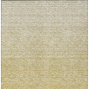 Homeroots 3' Beige Tan And Taupe Ombre Washable Area Rug - Stylish Design For Indoor And Outdoor Spaces 5' X 8' Polyester 588583