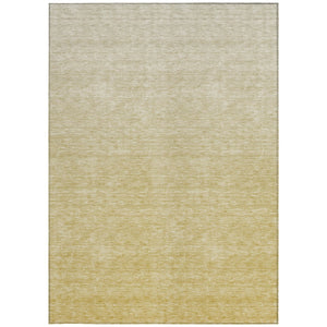 Homeroots 3' Beige Tan And Taupe Ombre Washable Area Rug - Stylish Design For Indoor And Outdoor Spaces 9' X 12' Polyester 588586