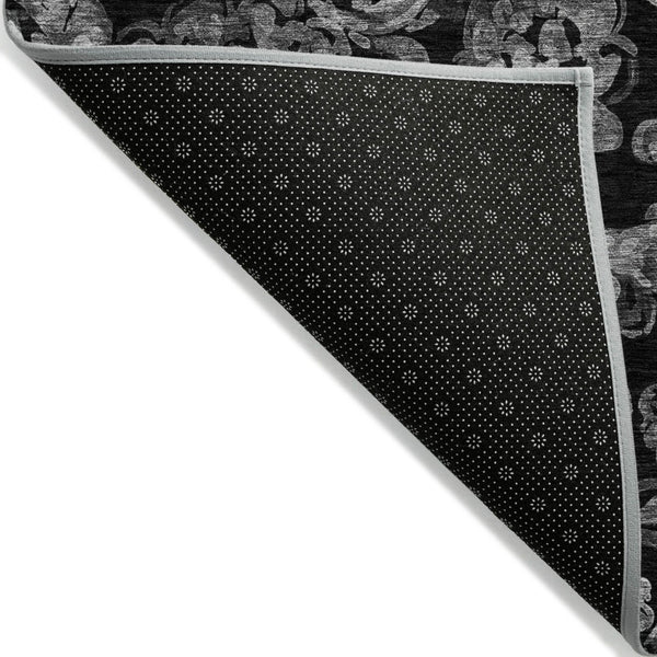 HomeRoots 9' Elegant Paisley Area Rug - Versatile Indoor/Outdoor Design, Durable, Washable, Modern Style 9' X 12' 588634
