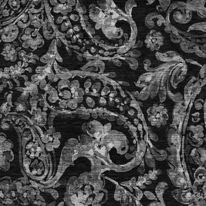 HomeRoots 9' Elegant Paisley Area Rug - Versatile Indoor/Outdoor Design, Durable, Washable, Modern Style 9' X 12' 588634