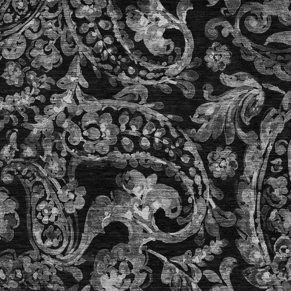 HomeRoots 9' Elegant Paisley Area Rug - Versatile Indoor/Outdoor Design, Durable, Washable, Modern Style 9' X 12' 588634