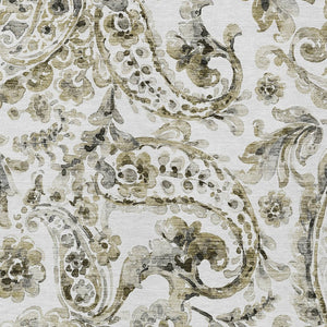 HomeRoots 9' Timeless Brown Ivory Tan Paisley Indoor Outdoor Rug - Durable, Washable, Family-Friendly Design 9' X 12' 588640