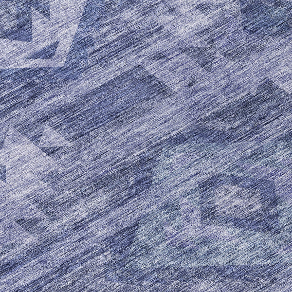 Homeroots 3' Aqua Turquoise Southwestern Area Rug - Stylish Washable Design For Indoor & Outdoor Use 8' Round Polyester 588710