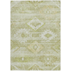 Homeroots 3' Aqua Turquoise Southwestern Area Rug - Stylish Washable Design For Indoor & Outdoor Use 8' X 10' Polyester 588723