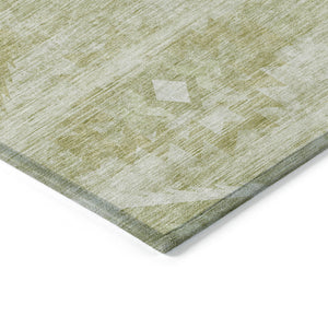 Homeroots 3' Aqua Turquoise Southwestern Area Rug - Stylish Washable Design For Indoor & Outdoor Use 8' X 10' Polyester 588723