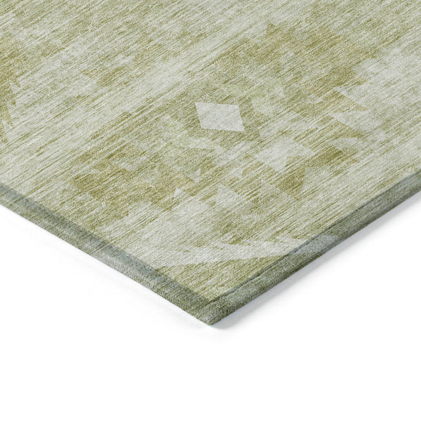 Homeroots 3' Aqua Turquoise Southwestern Area Rug - Stylish Washable Design For Indoor & Outdoor Use 8' X 10' Polyester 588723