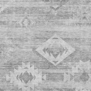 Homeroots 3' Aqua Turquoise Southwestern Area Rug - Stylish Washable Design For Indoor & Outdoor Use 10' X 14' Polyester 588731