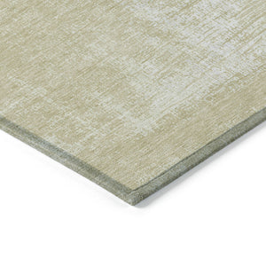 Homeroots 3' Beige Tan And Taupe Abstract Washable Area Rug – Versatile Indoor/Outdoor Decor For Any Space 3' X 5' Polyester 588762