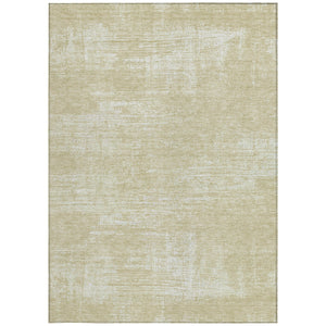 Homeroots 3' Beige Tan And Taupe Abstract Washable Area Rug – Versatile Indoor/Outdoor Decor For Any Space 8' X 10' Polyester 588765