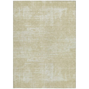 Homeroots 3' Beige Tan And Taupe Abstract Washable Area Rug – Versatile Indoor/Outdoor Decor For Any Space 8' X 10' Polyester 588765